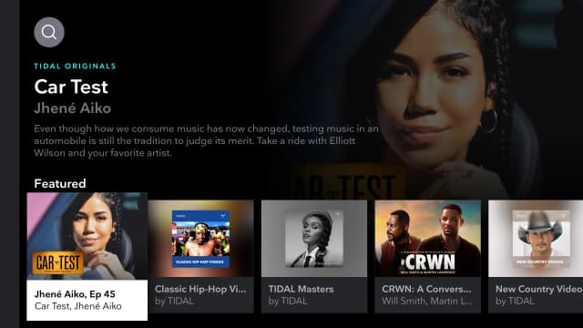 TIDAL screenshot