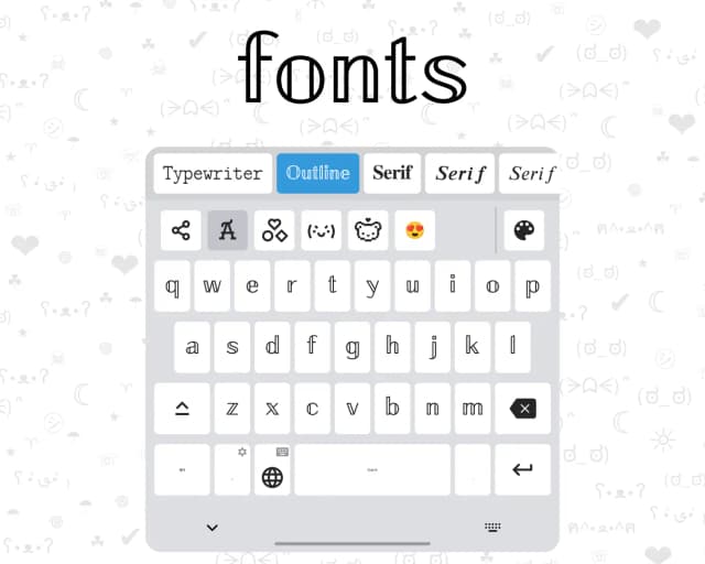 Fonts Keyboard screenshot