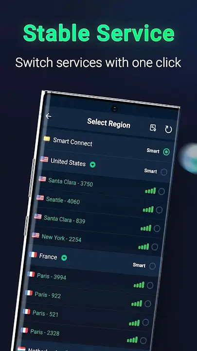 XY VPN screenshot