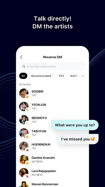 Weverse screenshot