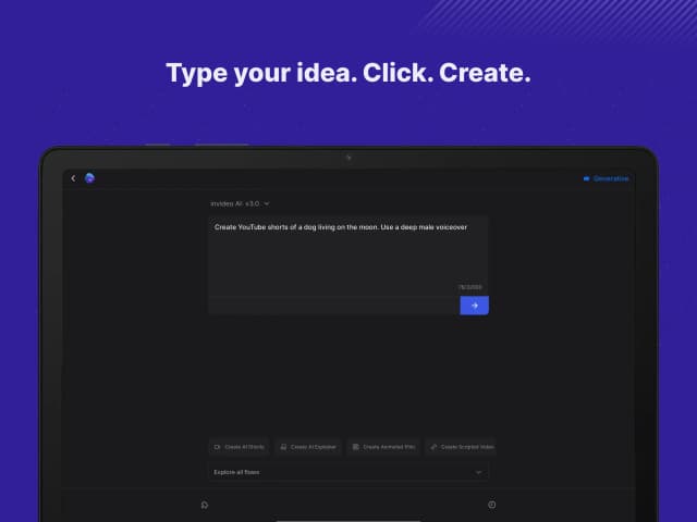 Invideo AI screenshot