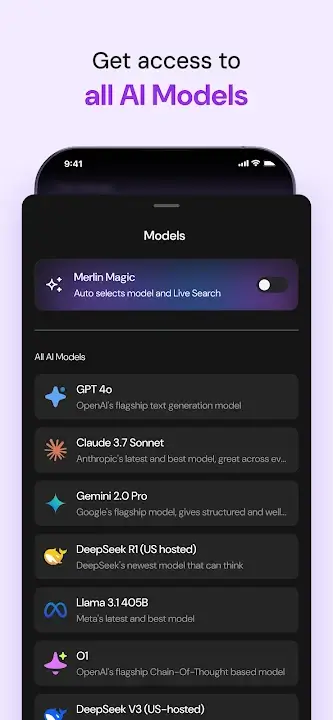 Merlin AI screenshot