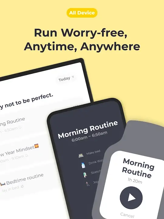 Routine screenshot