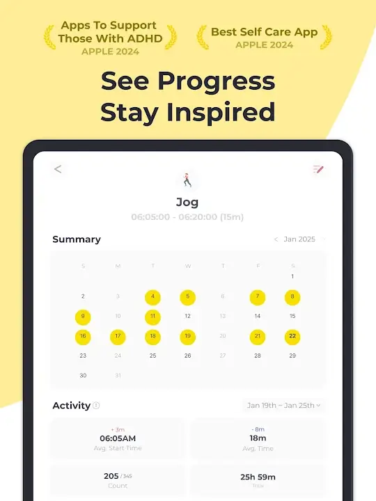 Routine screenshot