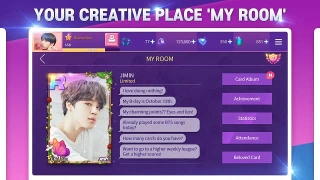 SuperStar BTS screenshot