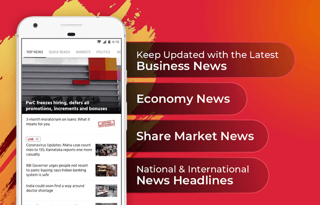 Economic Times screenshot