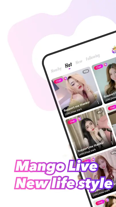 Mango live screenshot
