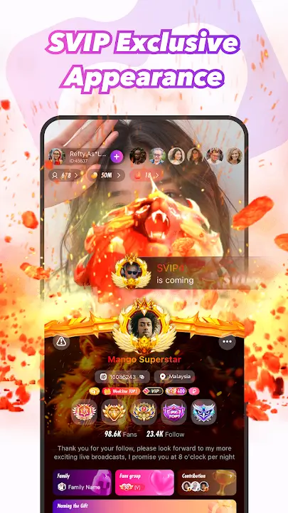 Mango live screenshot
