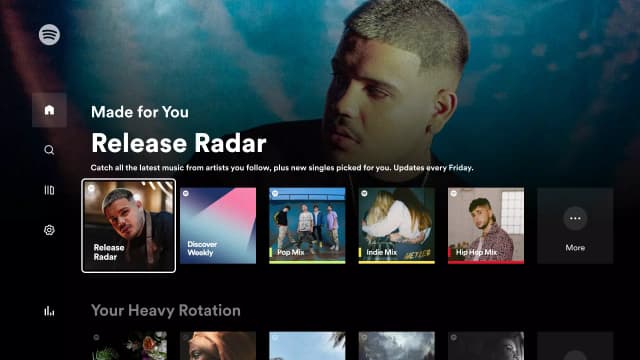 Spotify for Android TV screenshot