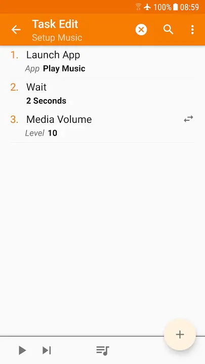 Tasker screenshot