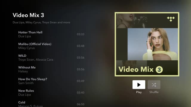 TIDAL screenshot