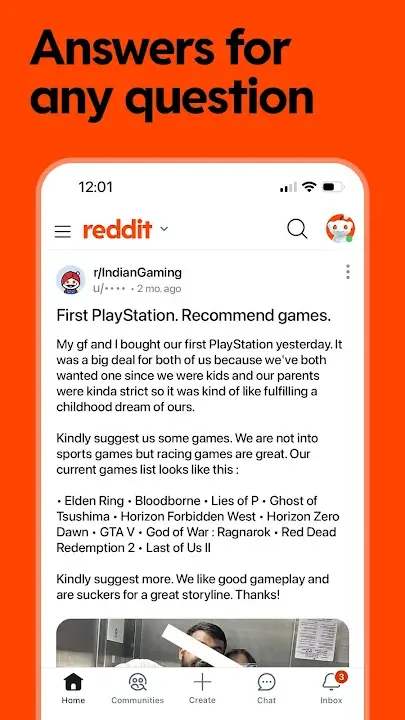 Reddit screenshot