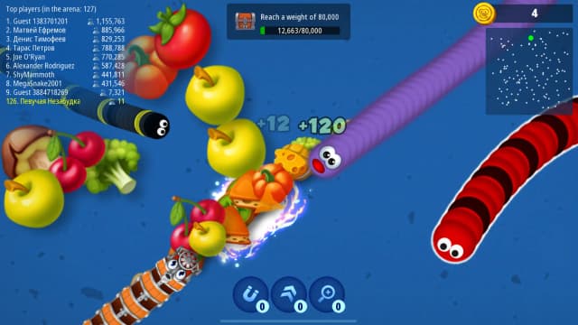 Worms Zone.io screenshot