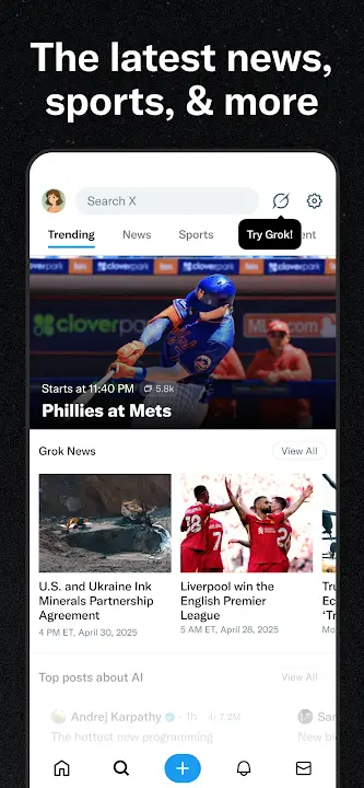 X screenshot