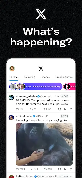 X screenshot