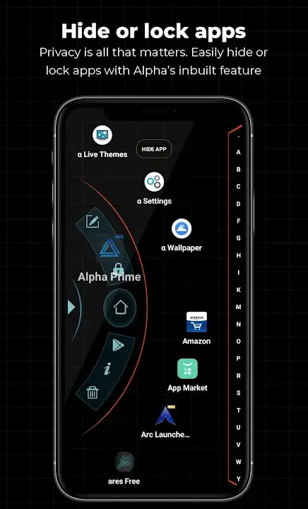 Alpha Hybrid Launcher screenshot