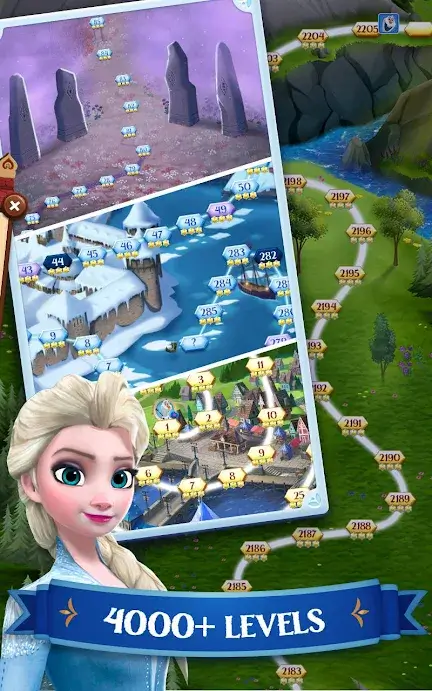 Disney Frozen Free Fall Games screenshot