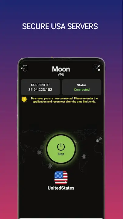 Moon VPN screenshot