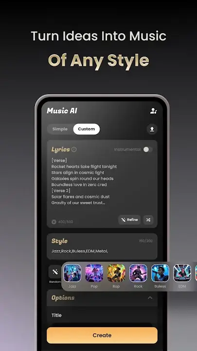Music AI screenshot