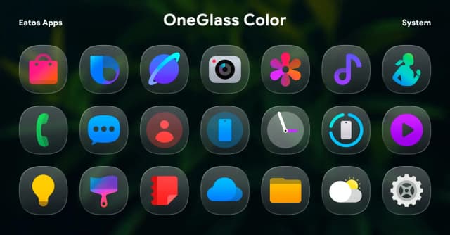 OneGlass 8 Color Icon Pack screenshot