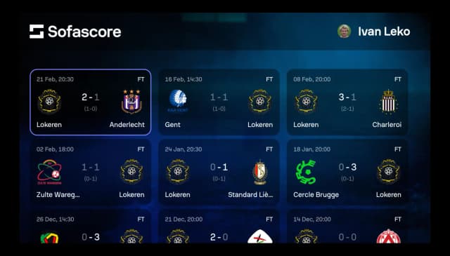 Sofascore screenshot