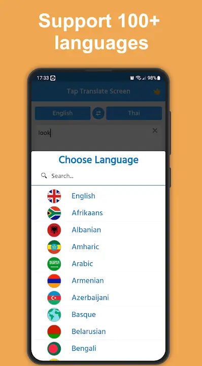 Tap To Translate Screen screenshot