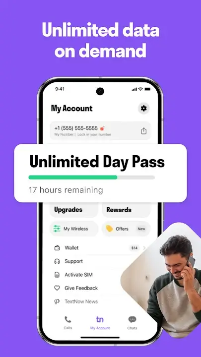 TextNow screenshot