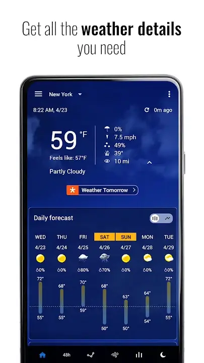 Transparent Weather screenshot