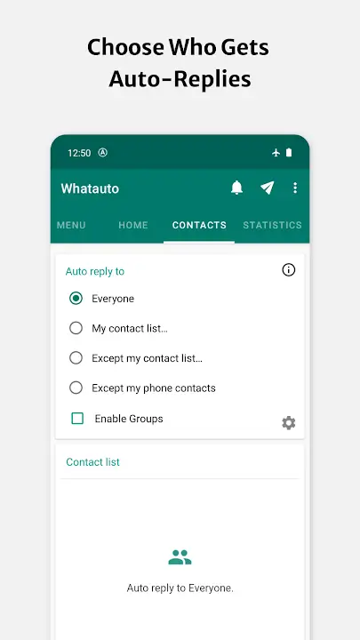 Whatauto Auto Reply screenshot
