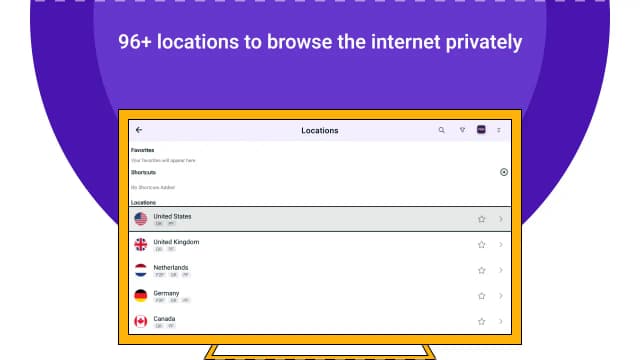 PureVPN screenshot