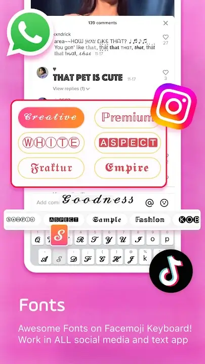 Facemoji Keyboard screenshot