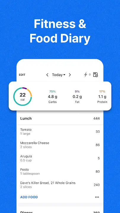 MyFitnessPal screenshot